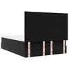 Ottoman Bed with Mattress Black 140x200 cm Velvet