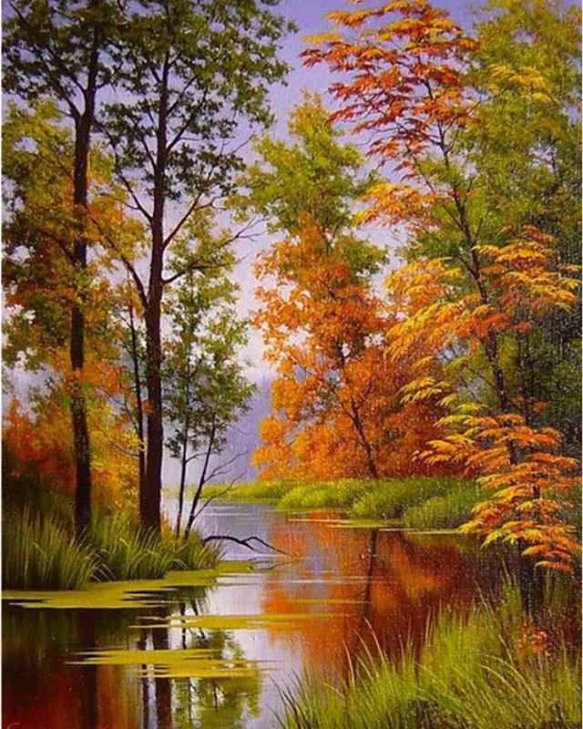 Полный квадратный круглый алмаз вышивка океан северное сияние снег пейзаж вышивка крестом алмазная живопись животное полный квадрат Новое поступление украшение дома