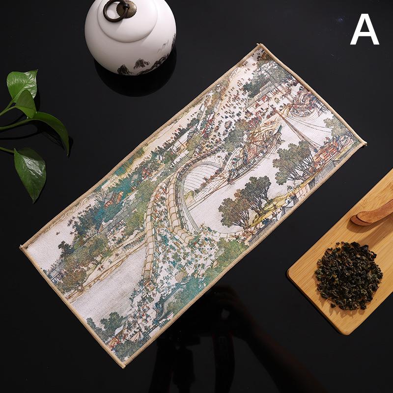 Китайская профессиональная тряпка, окрашенная, толстое кухонное полотенце, супер впитывающее, чистящее чай