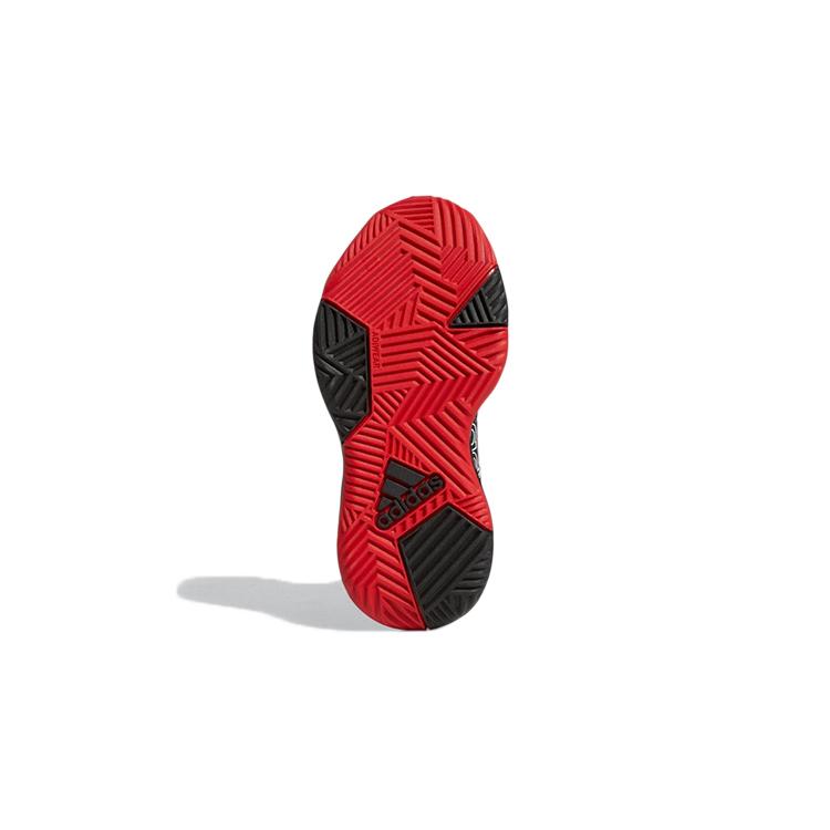 adidas OwnTheGame CNY K Износостойкие Средние Детские Баскетбольные Кроссовки Черно-Красные Детские GY0812