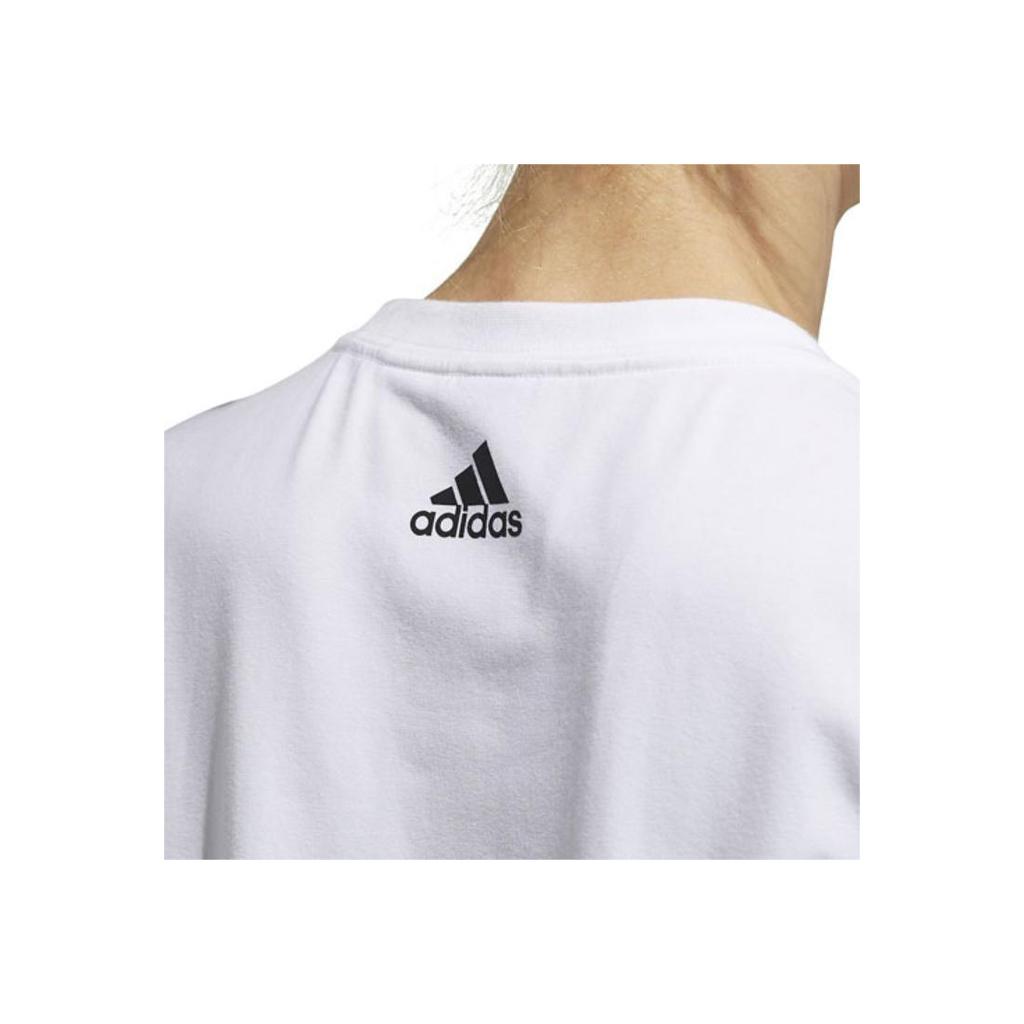 Adidas Спортивная футболка с коротким рукавом Mountain Logo, женские топы белого цвета GP0673