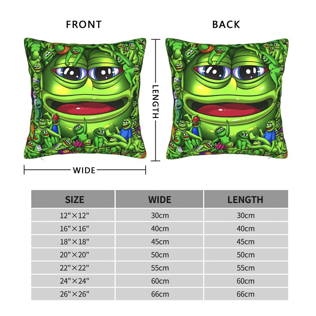 Pepe The Frog Pillowcases Vintage Pillow Case For Wedding Party Home Decor Custom Pillow Cover