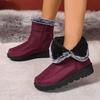 Thermal Snow Boots for Women - Waterproof Mid-Calf Winter Shoes with Anti-Slip Sole & Slavic Embroidery