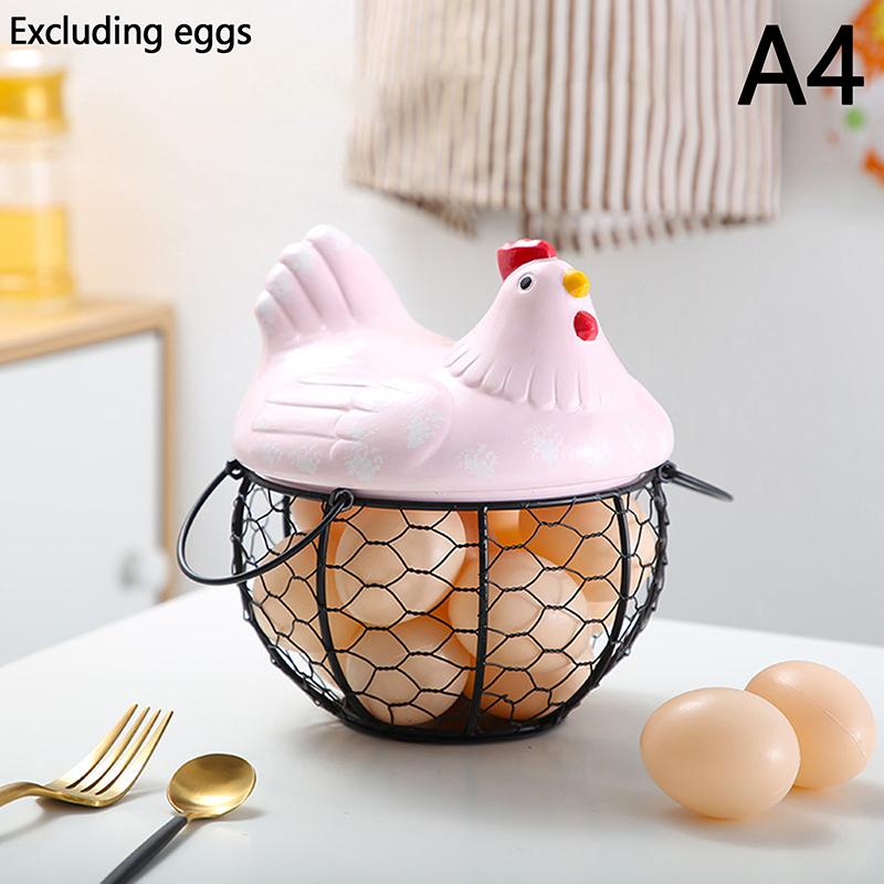 Корзина для яиц Eramic Корзина для картофеля и всякой всячины Контейнер для яиц Организация домашнего хранения Железная корзина для хранения фруктов Украшение кухни