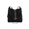 Women's Cowhide Leather Bucket Bag, Commuter Shoulder Bag, Vintage Crossbody Bag