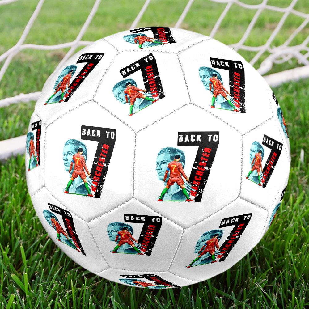 Portuguese Football Legend Cr7 Size 5 Soccer Football Machine Sewn Outdoor Universal Football Soccer Accessory