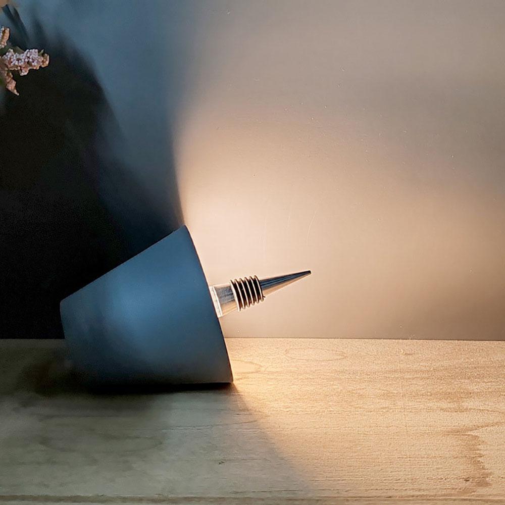 Беспроводная настольная лампа LED затемняющая металлическая винная бутылка лампа съемная портативная зарядка ночник декоративная атмосфера лампа