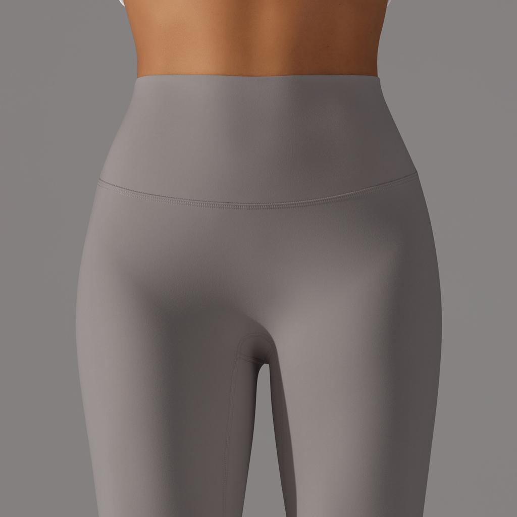 Thickened Thin Velvet Nude Feeling Yoga Pants Women High Waist Non-marking Leggings To Lift The Buttocks and Show Leg Length Fitness Pants