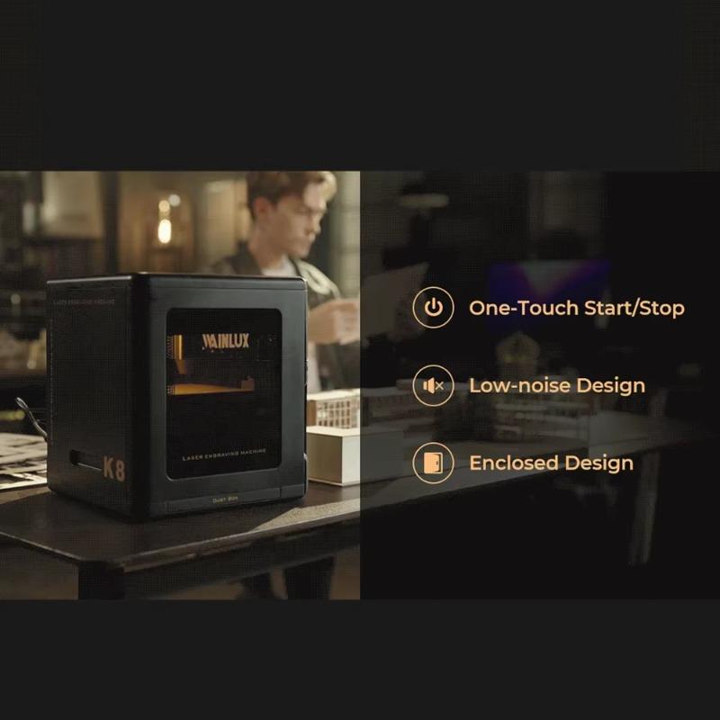 Fully Automatic Portable Laser Engraver - Compact Desktop Household Cutting & Marking Machine for Home DIY