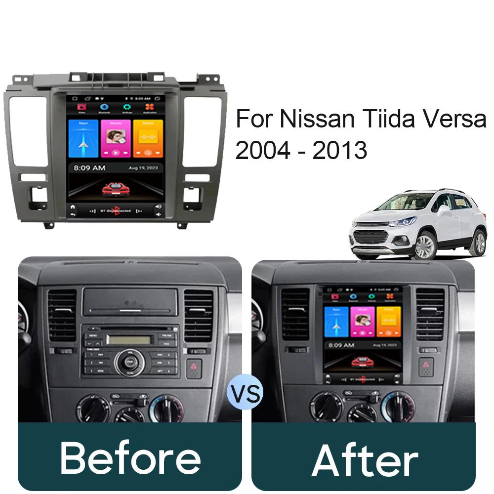 9,7 дюйма для Nissan Tiida Versa 2004 - 2013 Автомобильный радиоприемник GPS-навигация Android Auto Мультимедийный проигрыватель Видеовыход 4G 2din DVD