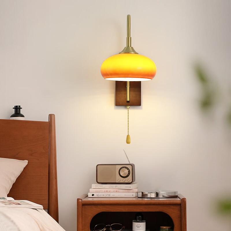 Ретро настенный светильник с выключателем-шнурком