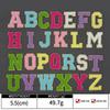 Colorful English Letter Chenille Embroidery Patches Iron on Sew on  Garment Alphabet Crochet Patches for Clothing Hat Cap Craft