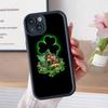 Чехол для мобильного телефона на День Святого Патрика для iPhone 17 16 15 14 13 12 11 Air Pro Max Plus Утолщенный ТПУ Цветной Чехол Красивый Чехол