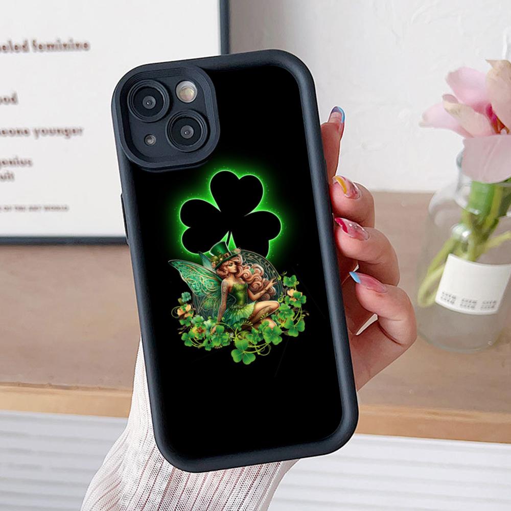 Чехол для мобильного телефона на День Святого Патрика для iPhone 17 16 15 14 13 12 11 Air Pro Max Plus Утолщенный ТПУ Цветной Чехол Красивый Чехол