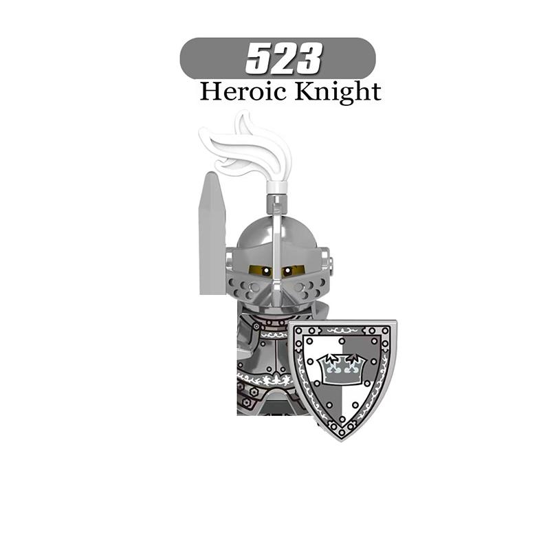 Средневековые Рыцари Серия Фигурки Строительные Блоки Воин Солдаты Стражники Львиное Сердце Больница Тевтонский Рыцарь Битва Пастор Детский Подарок