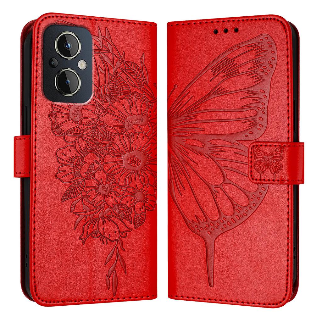 Чехол из искусственной кожи с бабочками и цветами, подставка для карт, слоты, противоударный откидной чехол из ТПУ для OnePlus Nord N10 5G, N100 5G, 8T, Nord CE 2 5,10R, Nord 2T...