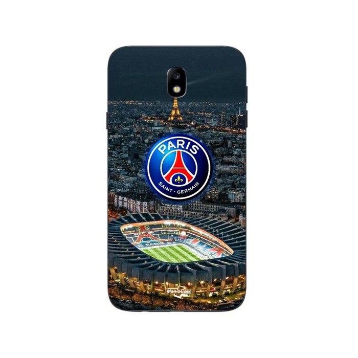 Чехол для Samsung Galaxy j7 2018 логотип psg стадион ночь эйфелева башня