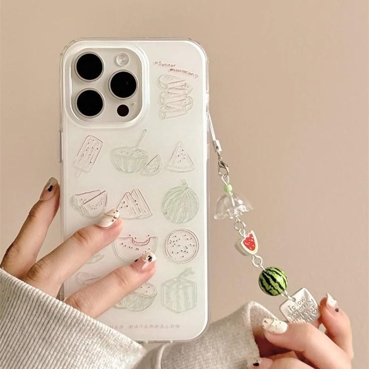 Single Layer Sketch Watermelon for Apple16promax Mobile Phone Case15 for IPhone14 Protective Case13imd12