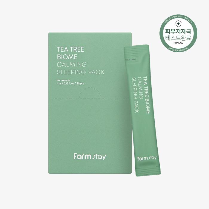 FARM STAY Успокаивающая ночная маска Tea Tree Biome 4 мл (3 варианта)