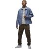 Jordan Essentials Solid Color Polo Casual Jacket Pushed Jacket Men Jackets Blue Grey FN4528-436