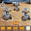 5-in-1 Building Toys with LED Light, APP & Remote Controll Building Block Set, 604 PCS RC Tech Rechargeable Tank Robot Sleigh Tracked Racer Toy, Gift