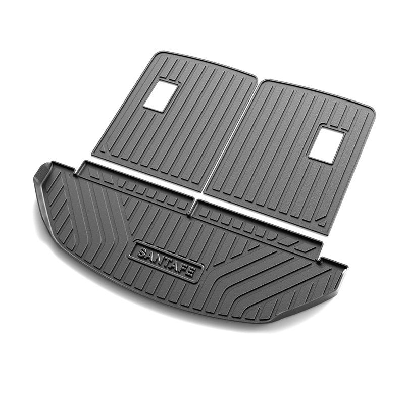 Современный огнеупорный износостойкий ПЭТ коврик в багажник для хранения с полным покрытием заднего отделения