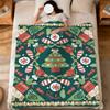 Christmas tree reindeer fashion art Flannel soft warm plush blanket sofa living room pet hogar bedroom gift home Car portable