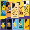 Забавный Милый Желтый Утенок Чехол Для Телефона Samsung Galaxy S26 S25 Edge S24 S23 FE S22 Ultra S21 Plus S20 + Fundas Cover Coque Gal