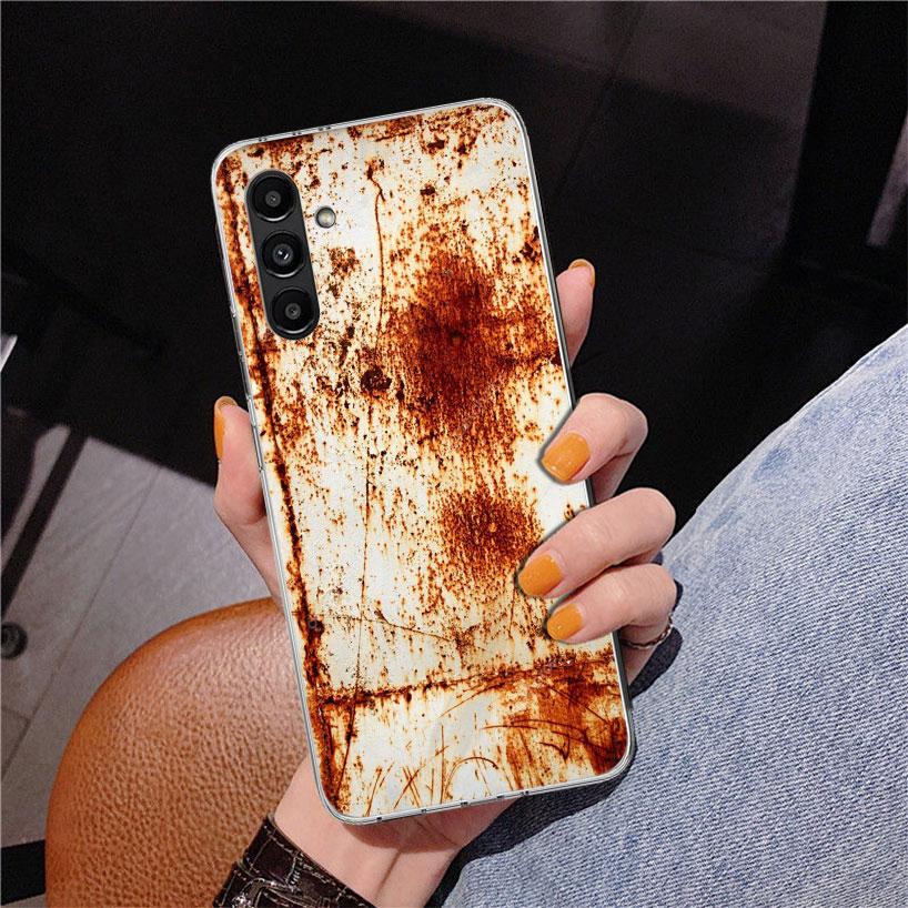 Винтажный индустриальный стиль Ржавый узор Чехол для телефона Для Samsung Galaxy A17 A16 A15 A14 A13 A57 A56 A55 A54 A53 A37 A36 A35 A34 A33