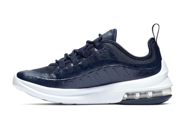 Nike Air Max Axis Кожаные Удобные Низкие Подростковые Повседневные Кроссовки Морской Синий Для Детей Возрастом 3 7 Лет AH5223-401