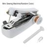 Портативная мини ручная швейная машинка карманная для туризма на открытом воздухе ручная бытовая простая многофункциональная заправочная машинка цвет TMZ