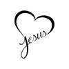 G006 15x18CM Car Interior Stickers JESUS HEART Vinyl Decal Sticker for Car Window Wall Bumper God Love Christ Bible
