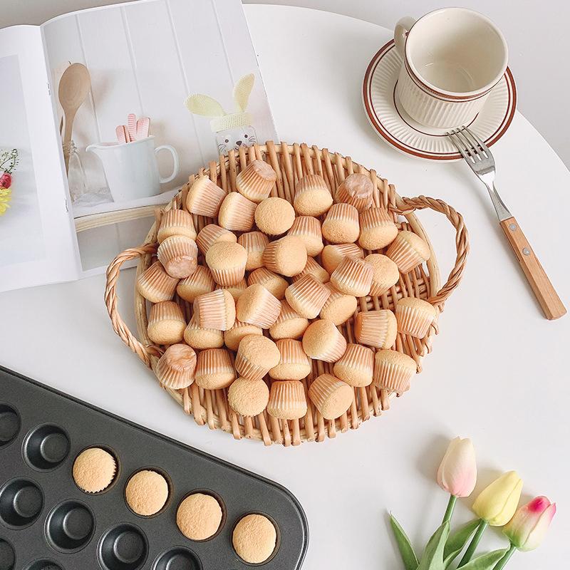 48 Holes Mini Round Muffin Cake Pan Cupcake Mold Non Stick Baking Dishes Carbon Steel Oven Trays Pastry Tool Kitchen Bakeware