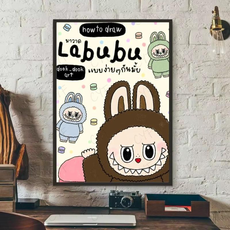 Labubu Metal Sign, Cute Character Wall Art Plaque 20x30cm