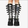 Fashion Women Boots Plus Size Platform Thick Heel Boots Women Punk Gothic Black Buckle Shoes Woman 2024 Fashion Women's Boots Outdoor