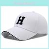 H Embroidery Letter Baseball Cap Outdoors Breathable Sun Protection Peaked Hat