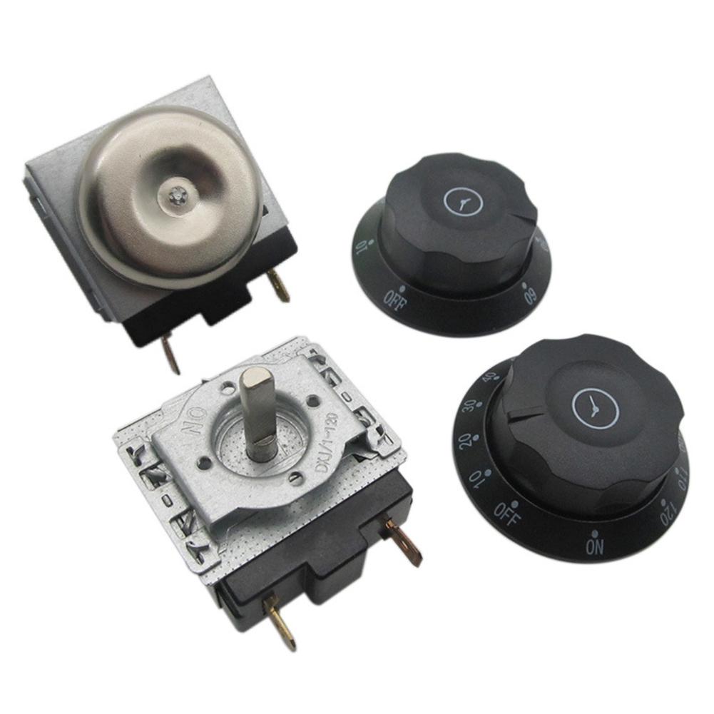 Механический таймер с переключателем таймера-звонка для электрической скороварки, духовки, рисоварки, аксессуар, таймер на 60 90 120 минут