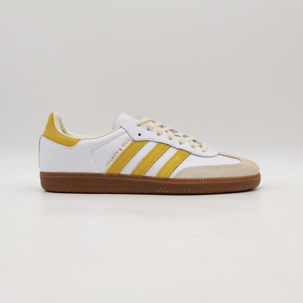 IF5661 Спортивные и Богатые adidas Originals Samba OG Белый Смелый Золотой Кремовый (Мужской)