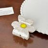 Stylish Acrylic Flower Hair Clips Available In Multiple Colors For Elegant Women's Hairstyles