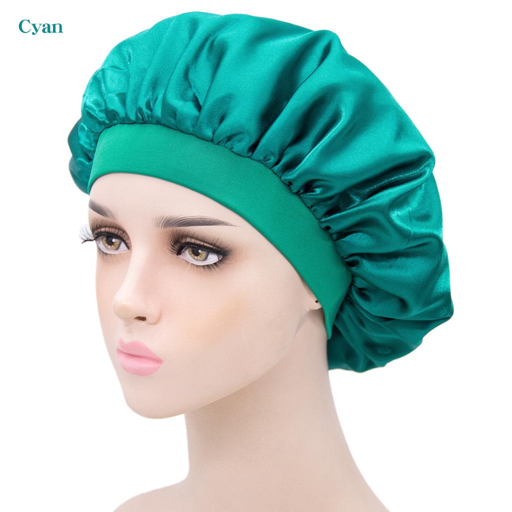 Cover Fashion Night Sleep Women Silk Bath Nightcap Hair Cap Shower Caps Sleeping Hat Satin Bonnet
