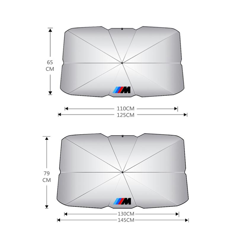 Car Sunshade Umbrella Car Front Window Sunshade Cover For BMW M Emblem E46 E36 E34 F10 E90 F30 E60 F30 E53 E30 E92 E87