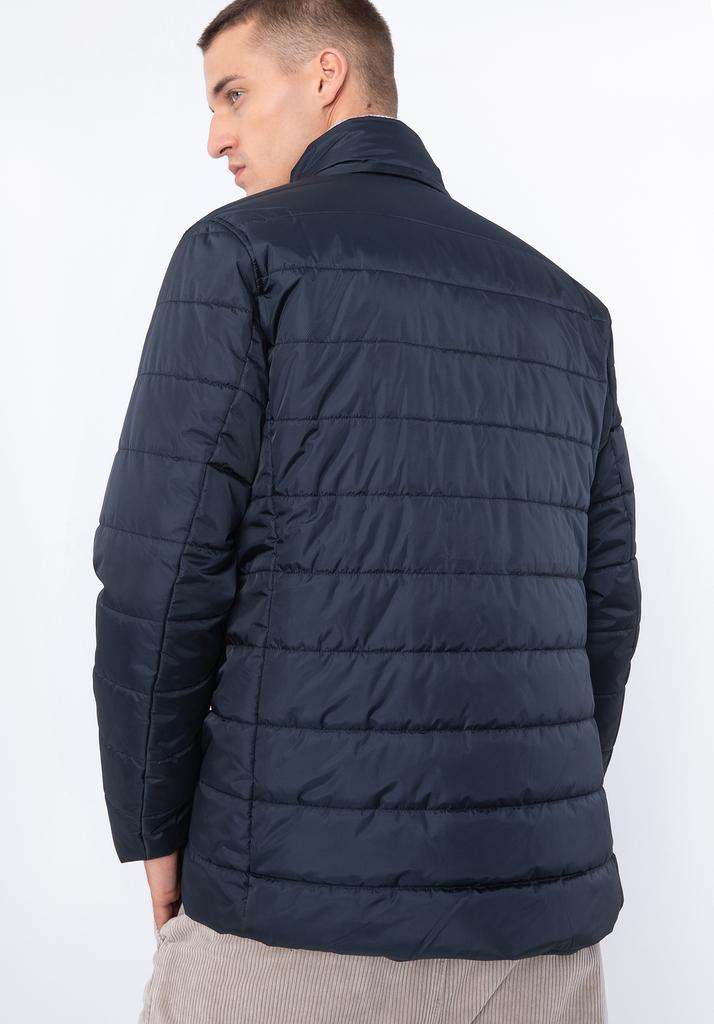 Wittchen Men's Navy Blue Quilted Nylon Jacket