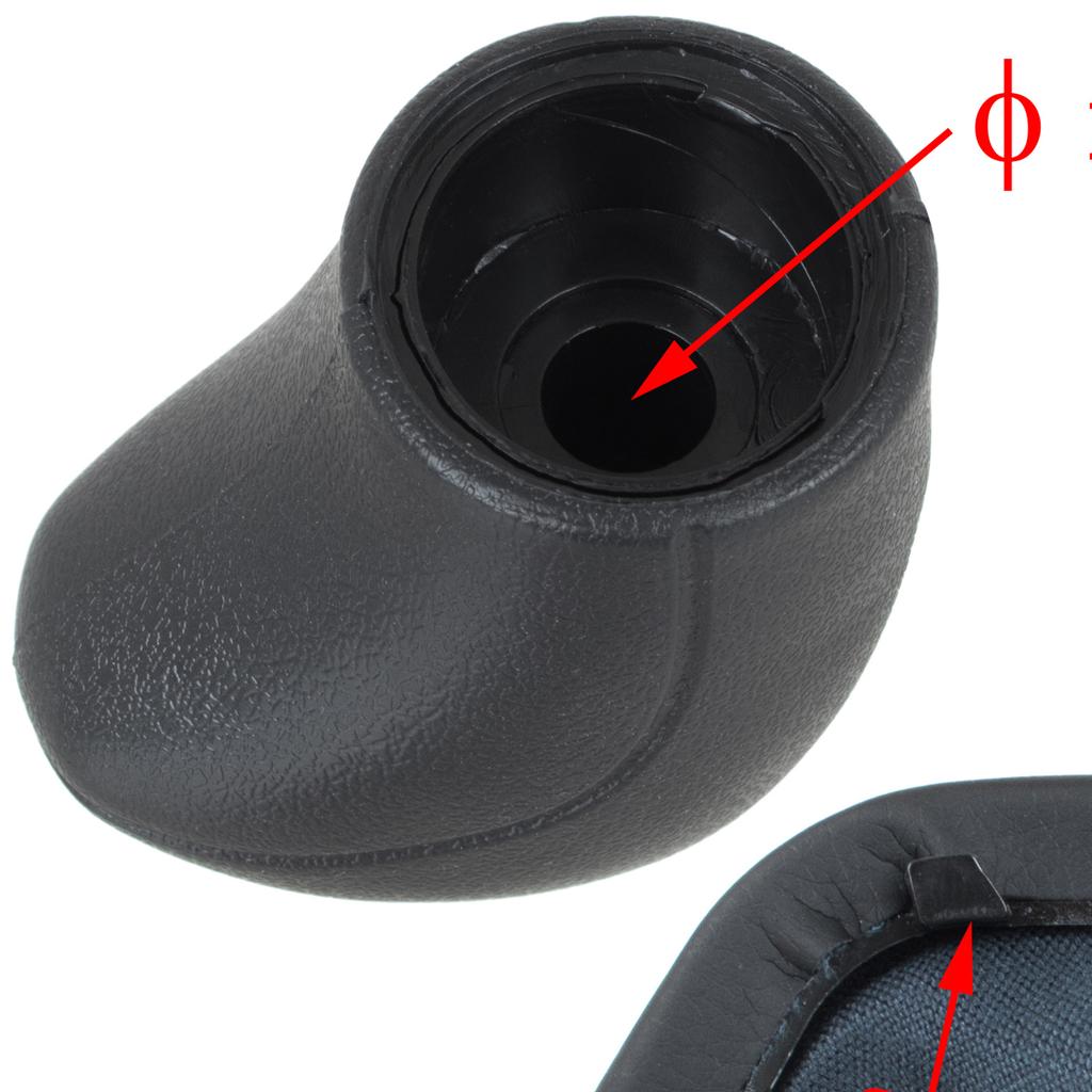 Mercedes Sprinter 906 06-13 BLACK gear shift knob + GAITERS with frame WHITE 6-GEAR SCHEME