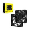 Corsair RS140 MAX 140mm PWM 30mm Thick PC Case Fan Dual Pack Black CO-9050175-WW