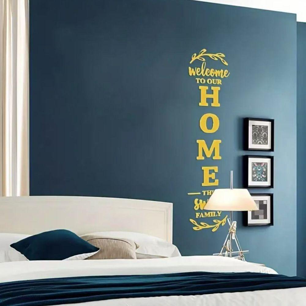Multicolor Wall Decals Mirror Surface Entrance Decorative Decal Creative Wall Art Study
