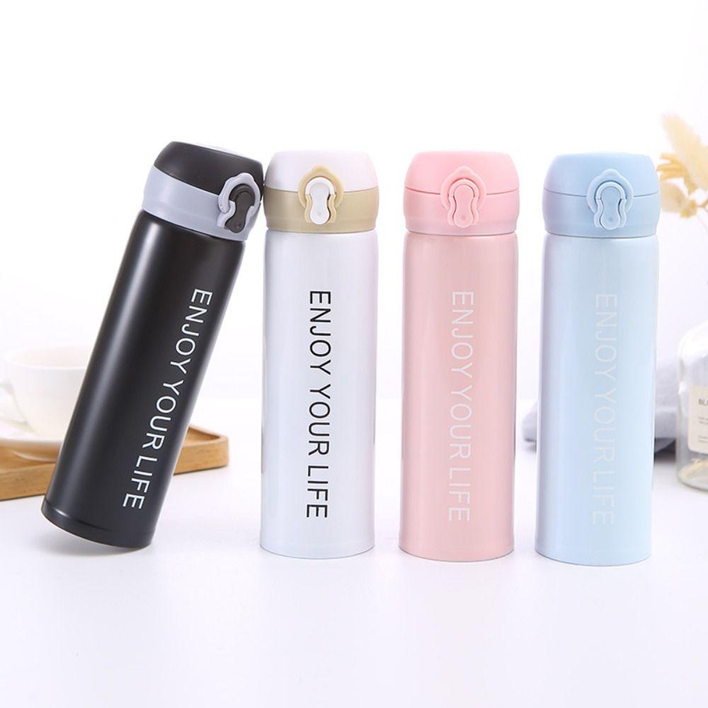 Изолированная бутылка для воды с откидной крышкой объемом 350/500 мл, термос из нержавеющей стали, чашка для детей, девочек и мальчиков