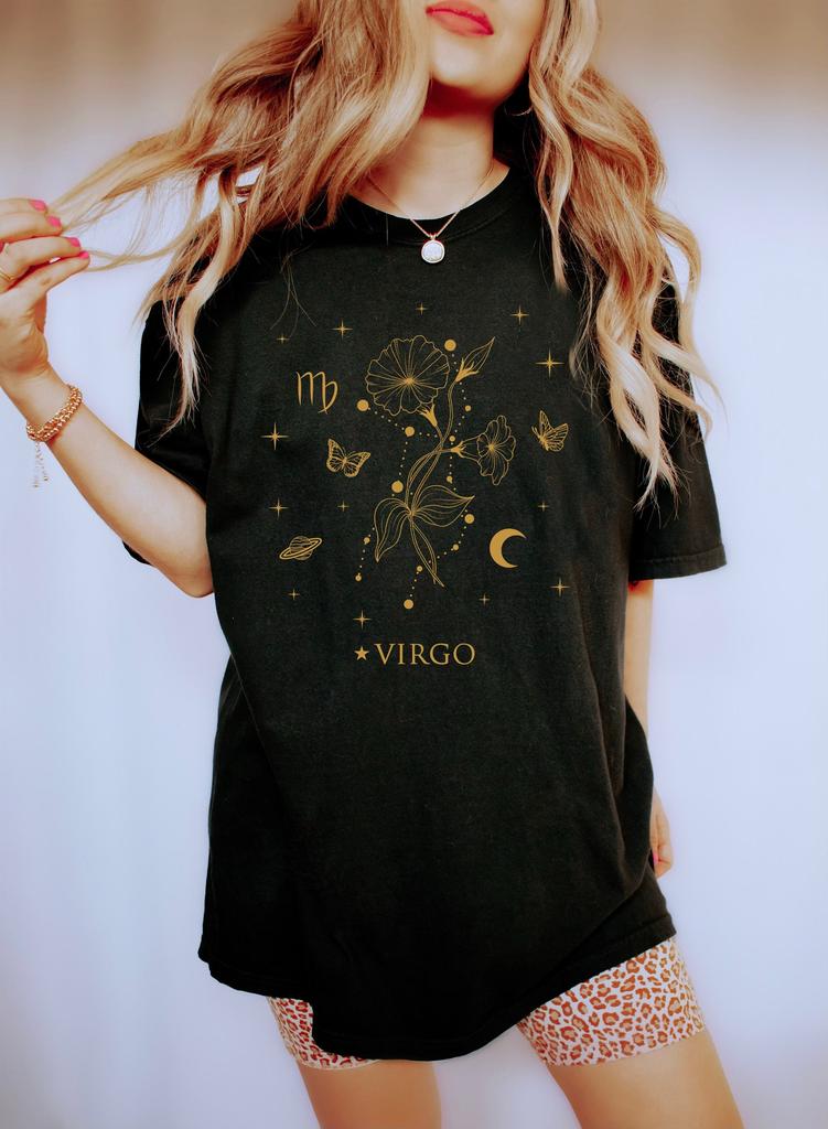 September Birth Flower Shirt Birth Month Flower Birth Month Shirt Virgo Shirt Floral Cottage Core Shirt Virgo Birthday Gifts Astrology Shirt