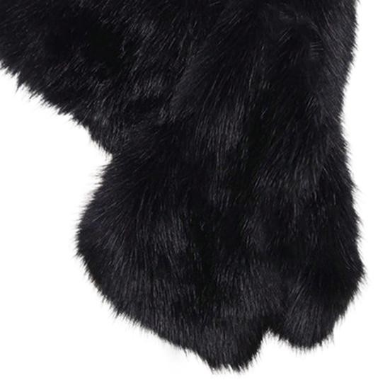 Gown Shawl Soft Textured Plush Warm Scarf Evening Dress Cheongsam White Plush