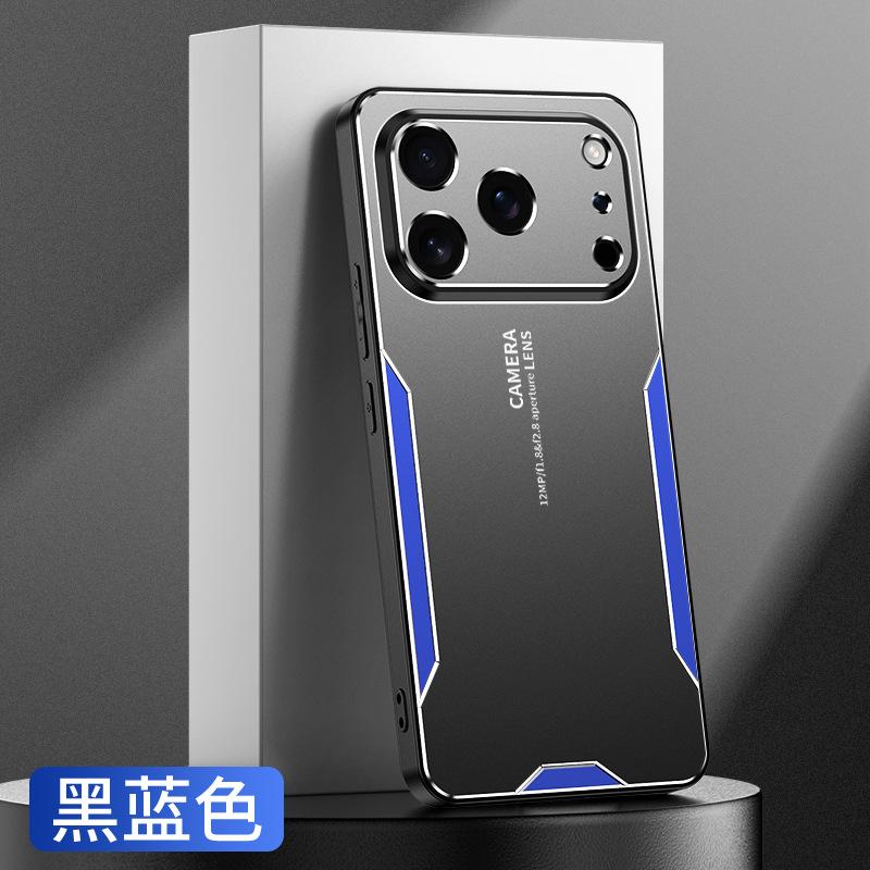 Применимо к iPhone17ProMax треугольное лезвие чехол для мобильного телефона Apple 16Pro металлический 15 противоударный 14 защитный чехол