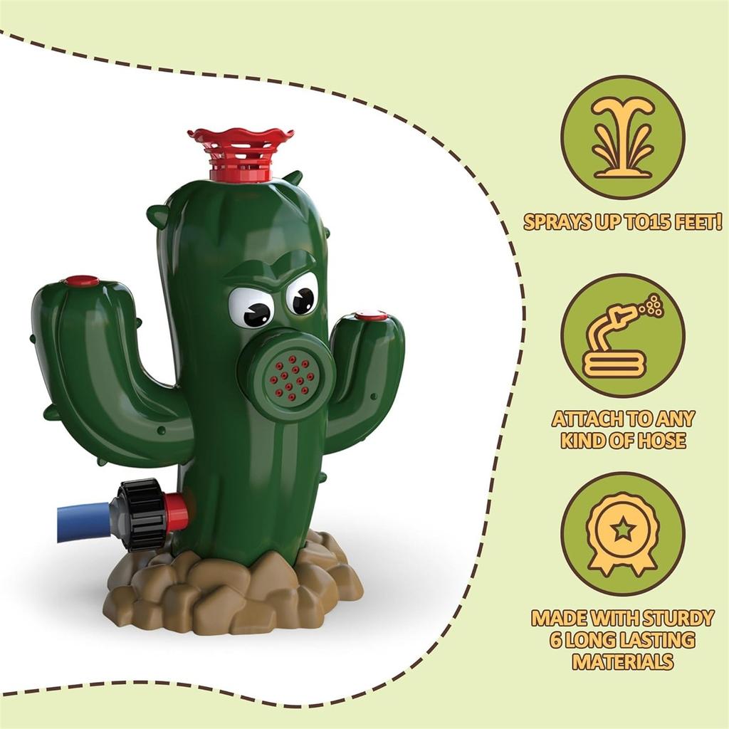 2-in-1 Water Sprinkler Baseball Helicopter Toy For Kids Outdoor Play, Attaches To Garden Hose, Summer Outside Toys Backyard Game Pool.